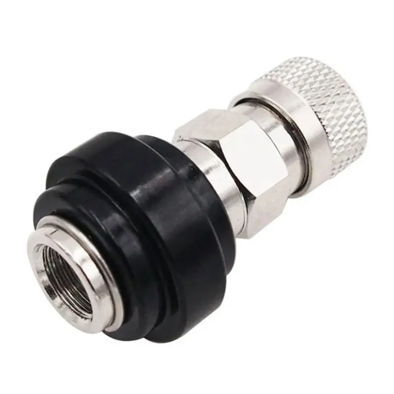 A74E-For Air Tool Compatible For Air Coil Remote Hose Accessory 1/8NPT Stainless Steel Slide Check With 8Mm Quick Disconnect