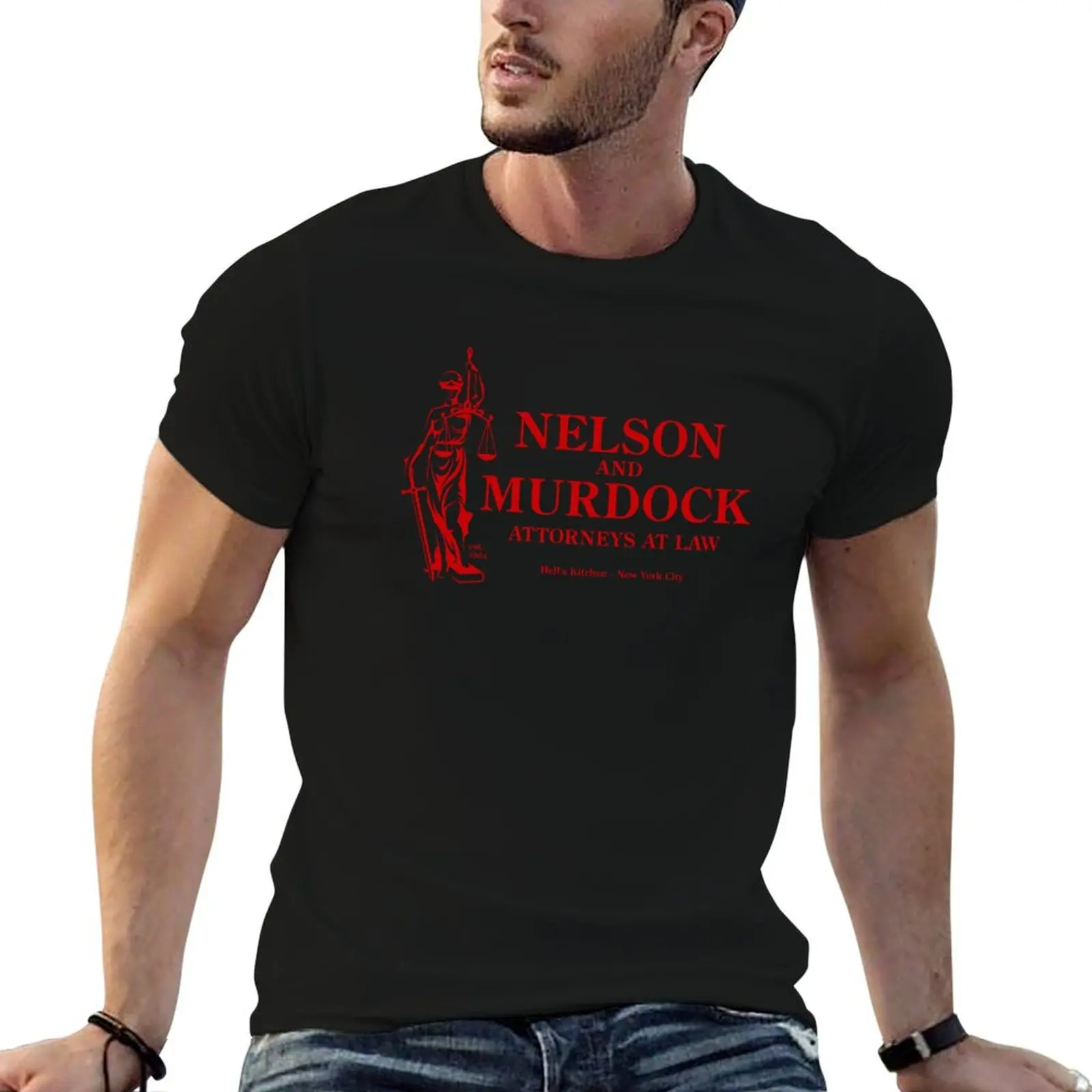 

Nelson and Murdock T-Shirt cotton t shirts high quality man t shirt graphic anime t shirts for man T-Shirt