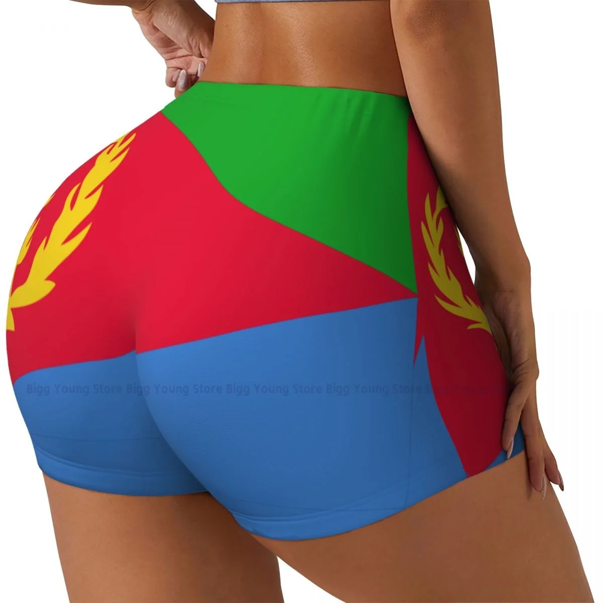 Mulheres yoga shorts bandeira da eritreia shorts de treino de fitness de secagem rápida senhoras yoga ginásio correndo booty shorts calças esportivas