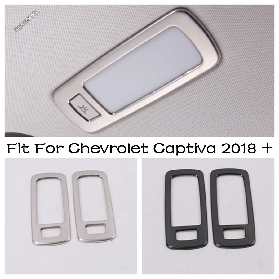 

Rear Ceiling Roof Reading Light Lamp Trim Cover Garnish Frame 2PCS Fit For Chevrolet Captiva 2018 - 2021 Interior Refit Kit
