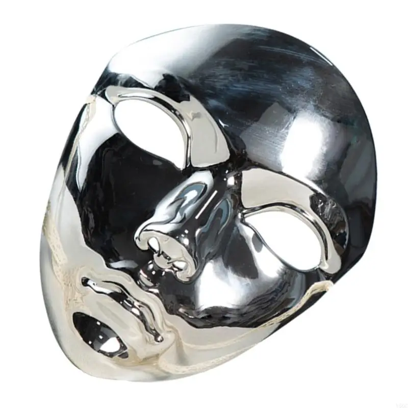 Y5GC Metallic Color Maske Mask Full Face Mask Maska Halloween dla kobiet mężczyzn