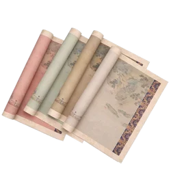 Batik Calligraphy Rice Paper Antique Brush Writing Half Ripe Rice Paper Chinese Style Regular Script Official Script Xuan Paper