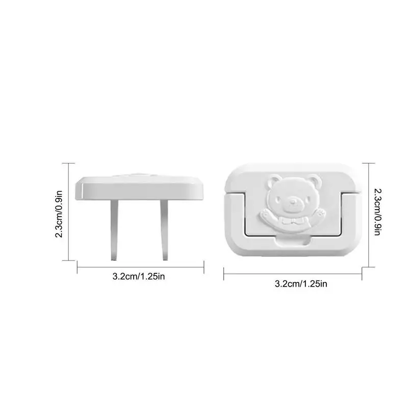 Bear Pattern Outlet Plug Covers, Safety Plug Covers, Protetores para crianças, Bebês Proofing