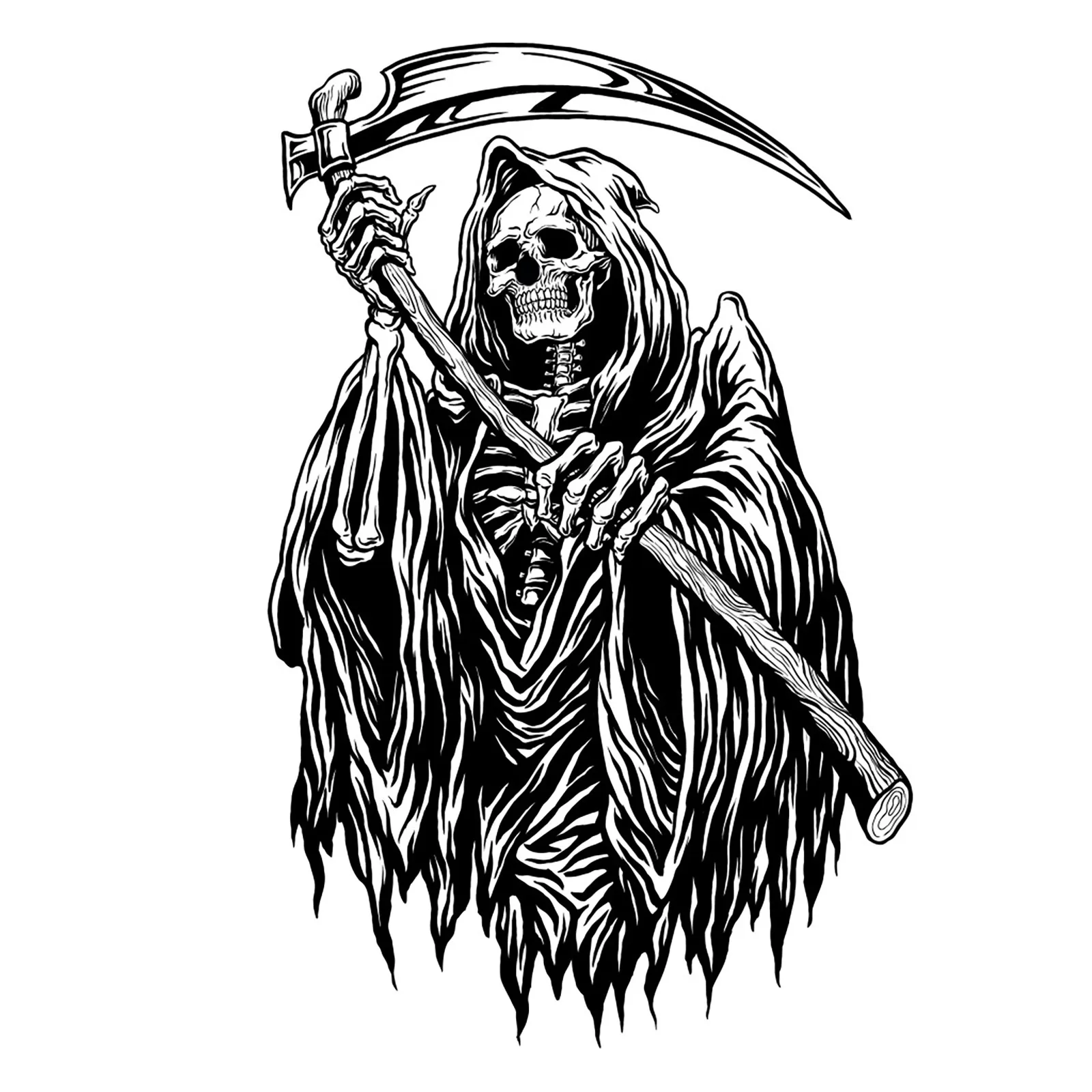 Halloween Horror Grim Reapers Wall Stickers Removable Deaths Penaltys DIY Wall Decals Halloween Home Windows Party Decorations