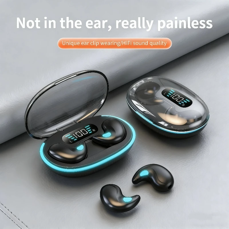 Audífonos Inalámbricos para Dormir, Mini Audífonos de Trabajo, Audífonos Bluetooth TWS Estéreo a Prueba de Agua X55