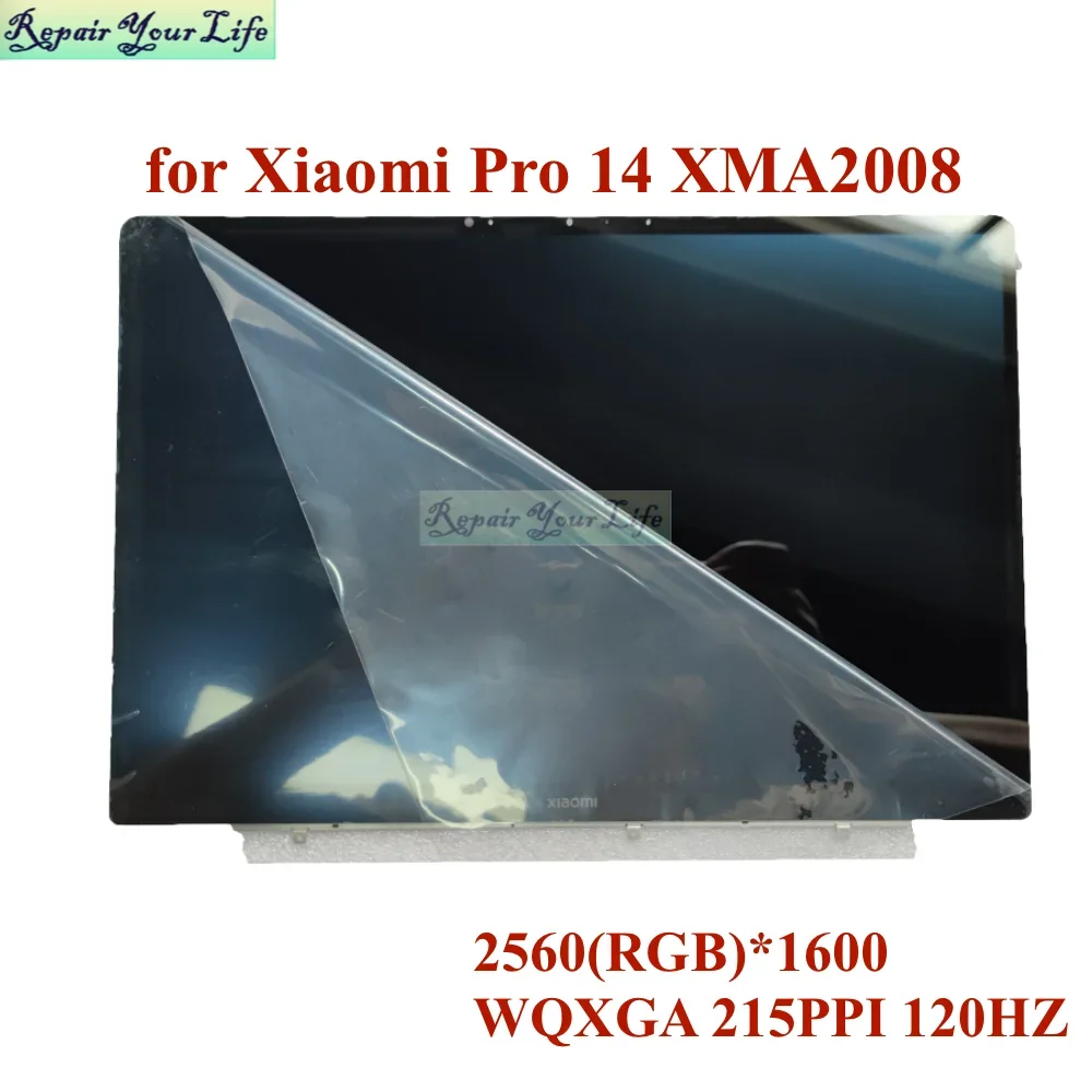 Imagem -05 - Montagem de Toque de Tela Lcd para Notebook Xiaomi Pro 14 Matrix 40pin Xma2008-al ad ec b Lm140gf1f01