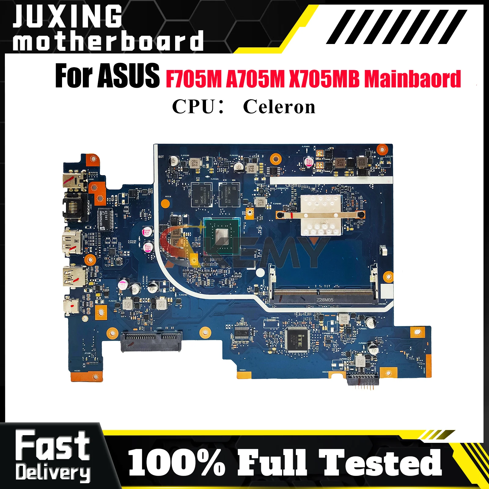 

X705MB Laptop Motherboard For ASUS VivoBook X705M A705M X705MB F705M Notebook Mainboard With Celeron CPU 100% tests OK fast ship