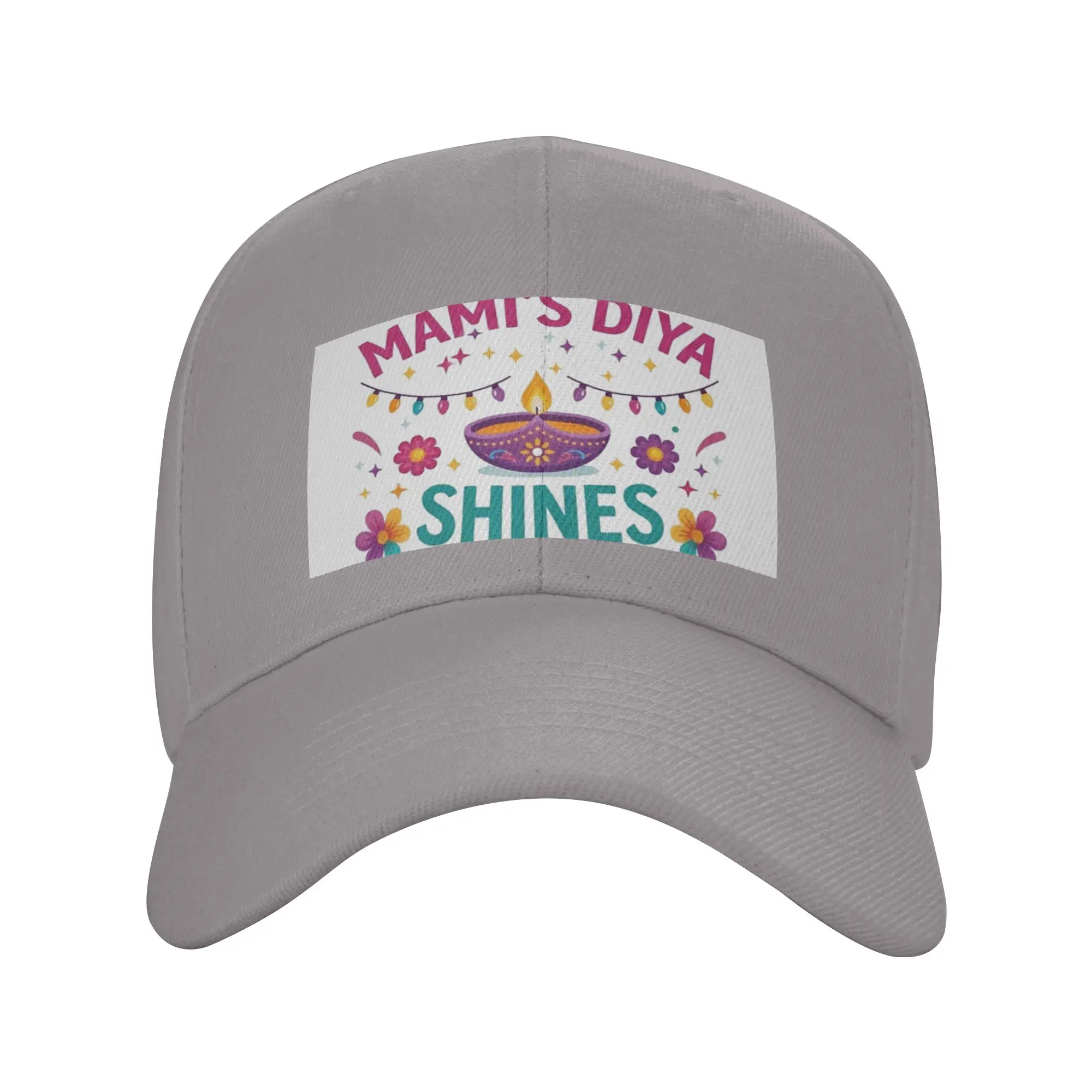 Happy Diwali Mami Family Celebration Gift Trendy Baseball Cap Carnival Easy Clean Sports Cap