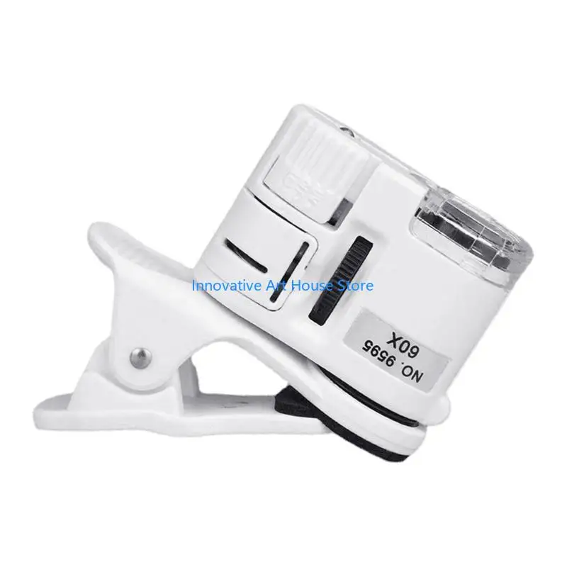 E1PC LED LED Mini Telefone Microscópio Microscópio Lupa LED LED LED LEPE