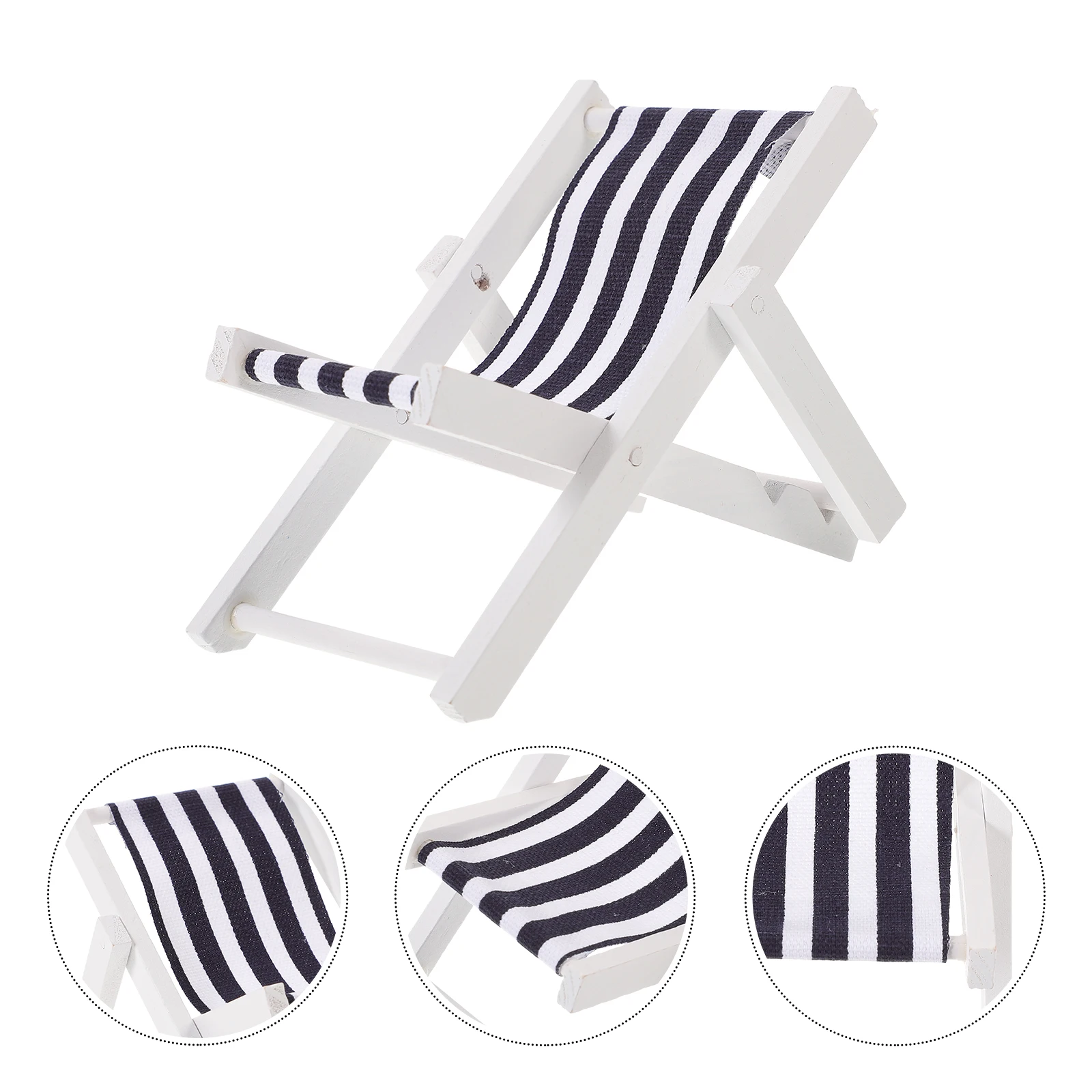 

Mediterranean Style Beach Chair Ornament Handmade Miniature Chair Decor For Home Office Indoor Outdoor Nautical Charm Living
