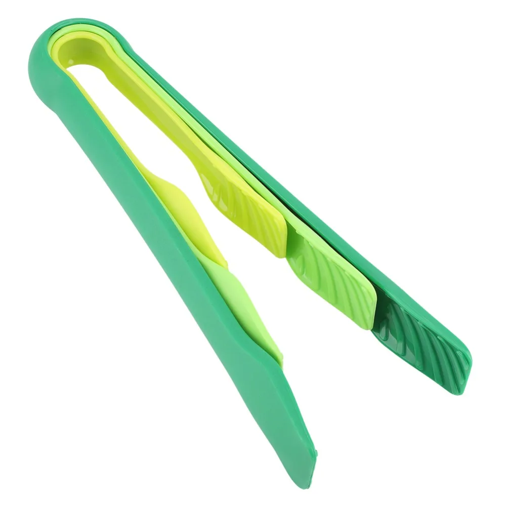 6PCS Durable PP Food Tongs Assorted Size Heat Resistant Kitchen Tongs Non Slip Serving Tongs Bread Cake