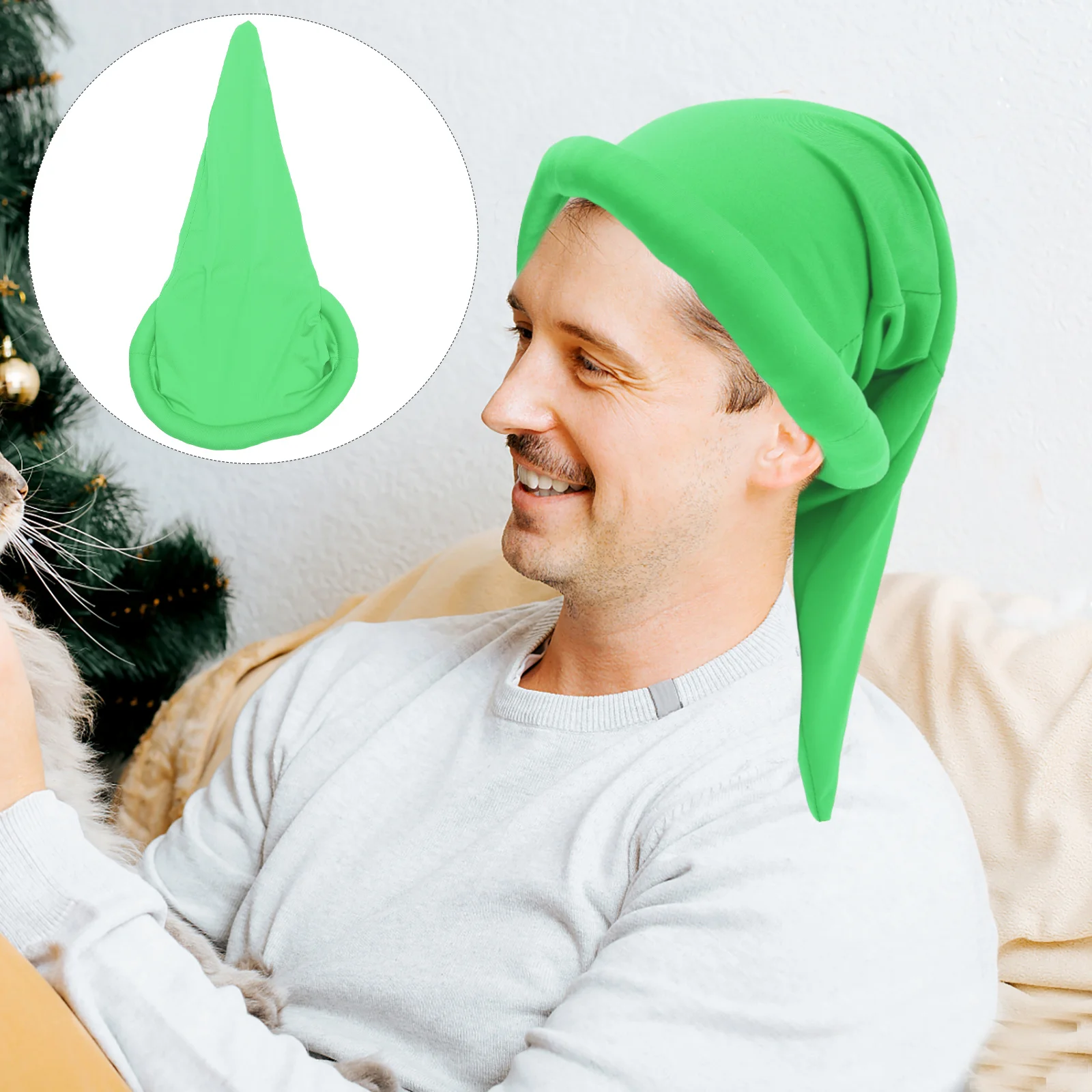 

Halloween Cap Gnome Hat Soft Comfortable Wear-Resistant Halloween Costume Prop Party Decoration Party Hat Stage Show Prop Cap