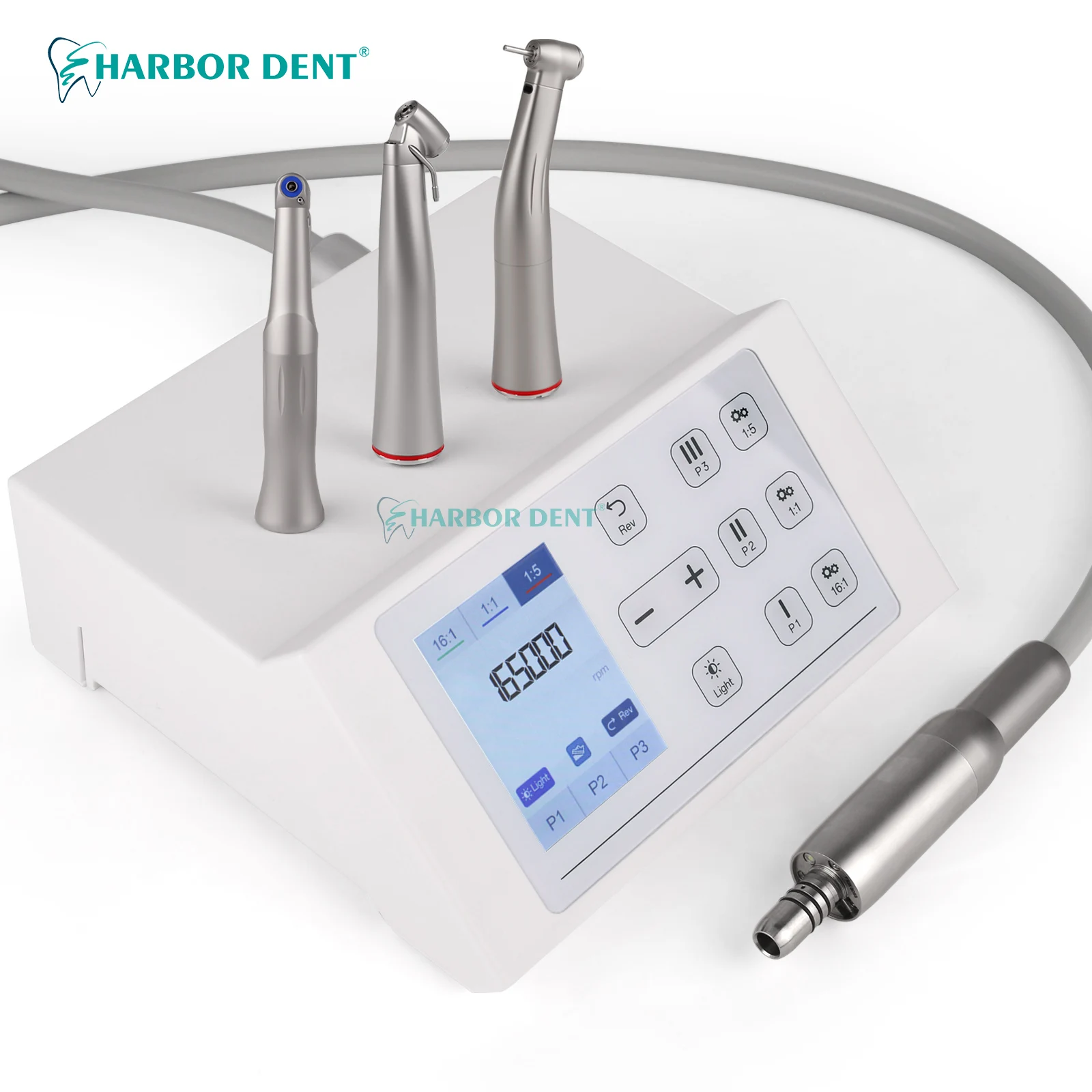 

NEW Dental LED Brushless Electric Micromotor E-Type Connection Optic Handpiece 16:1 1:1 1:5 2000-40000rpm Instruments Harbor