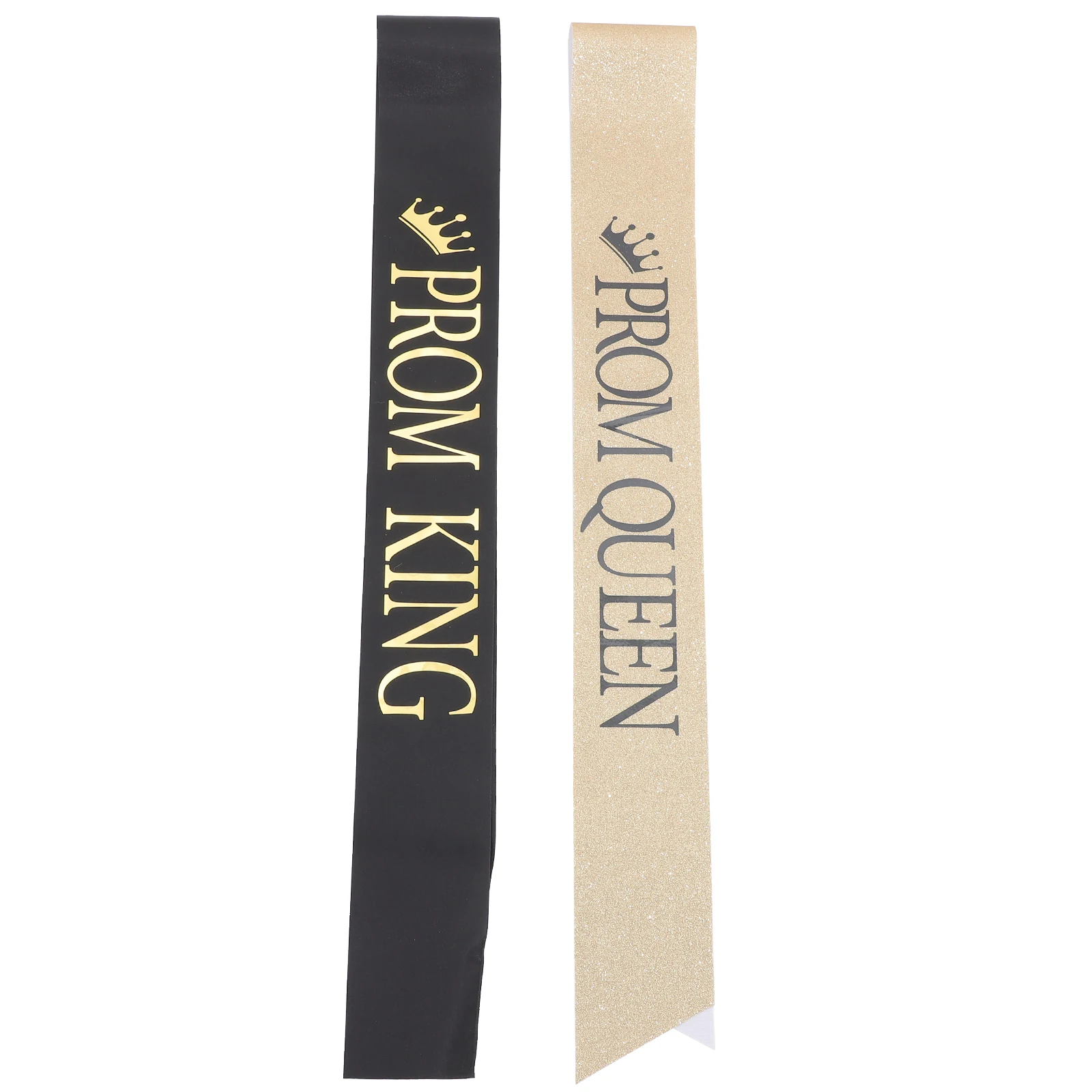 

2 Pcs Graduation Party Favor Etiquette with Shoulder Straps Beauty Pageant Sash Cloth