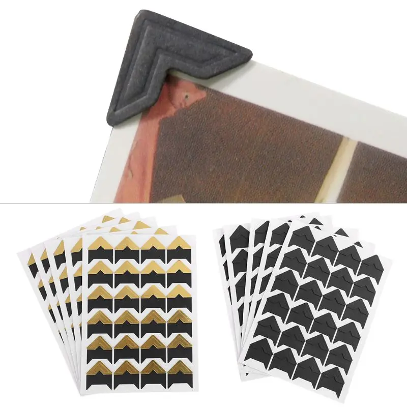 2023 240 peças adesivos canto autoadesivos adesivos montagem fotos para álbuns diy