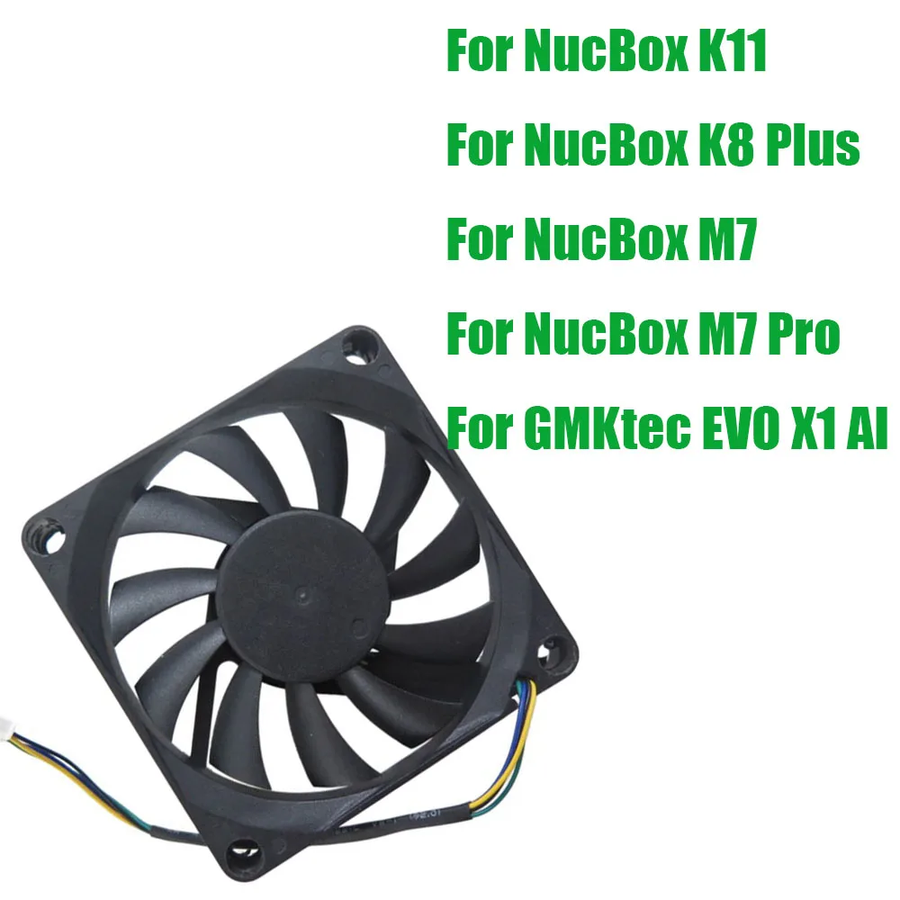 For GMKtec For NucBox K11 M7 For NucBox K8 Plus M7 Pro EVO X1 AI DC5V Replacement MINI PC Case Cover Fan