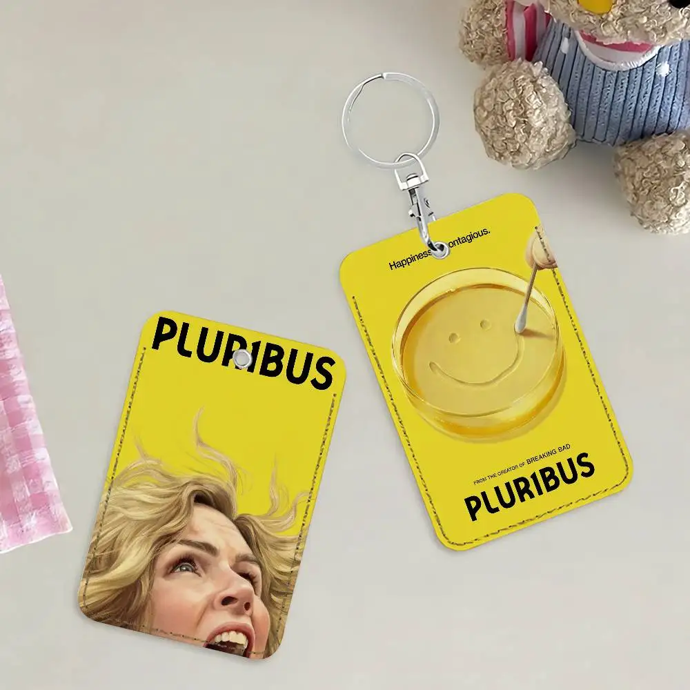 TV Show Pluribus Card Holder Keychain Key Ring Door Lock Access Protective Case For Security Gift