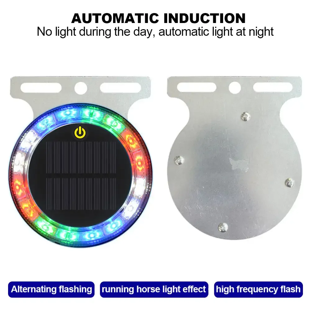 พลังงานแสงอาทิตย์รถ Night Safety กระพริบไฟ LED Super Strong ฐานแม่เหล็กไฟเตือนรถ Anti-Collision ไฟท้ายกว้างเครื่องมืออัตโนมัติ