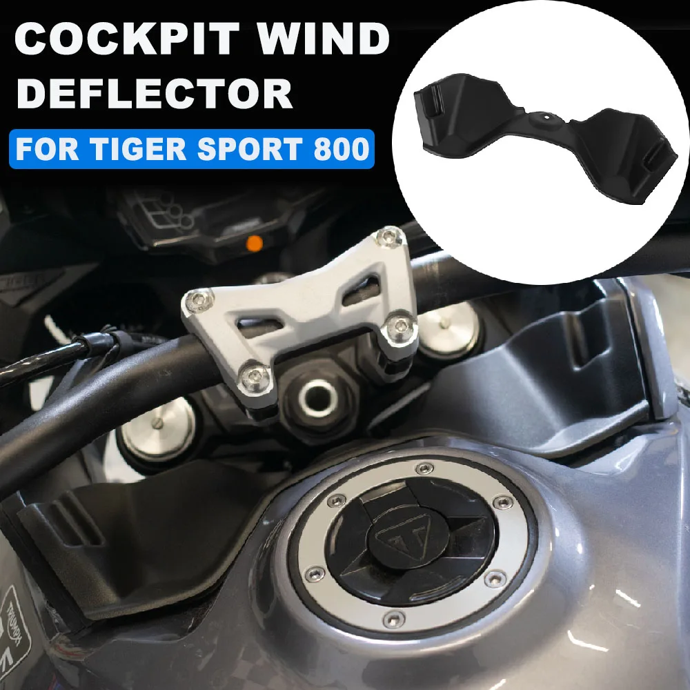 For Tiger Sport 800 Sport800 Tiger800 2025-2026 Motorcycle Cockpit Fairing Updraft Wind Deflector Aerodynamic Wing Front Spoiler