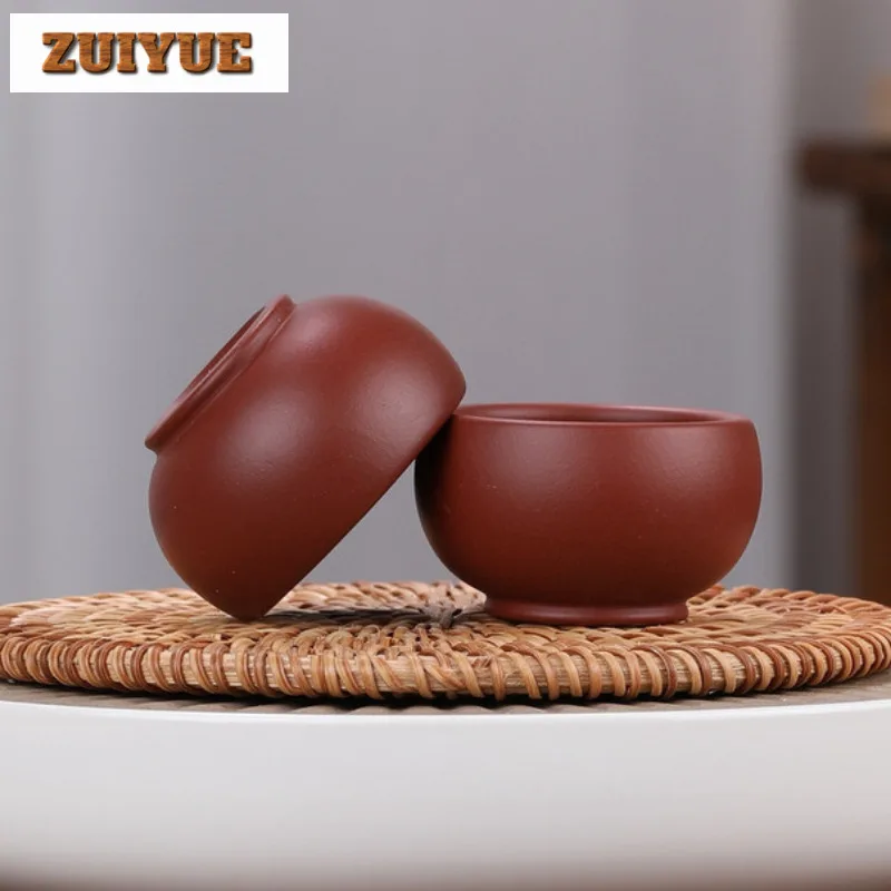 

2pc/lot Yixing Zisha Teacup Zen Tea Bowl Single Cups Tea-tasting Personal Cup Chazhan Master Cups Drinkware Ornaments Craft 50ml