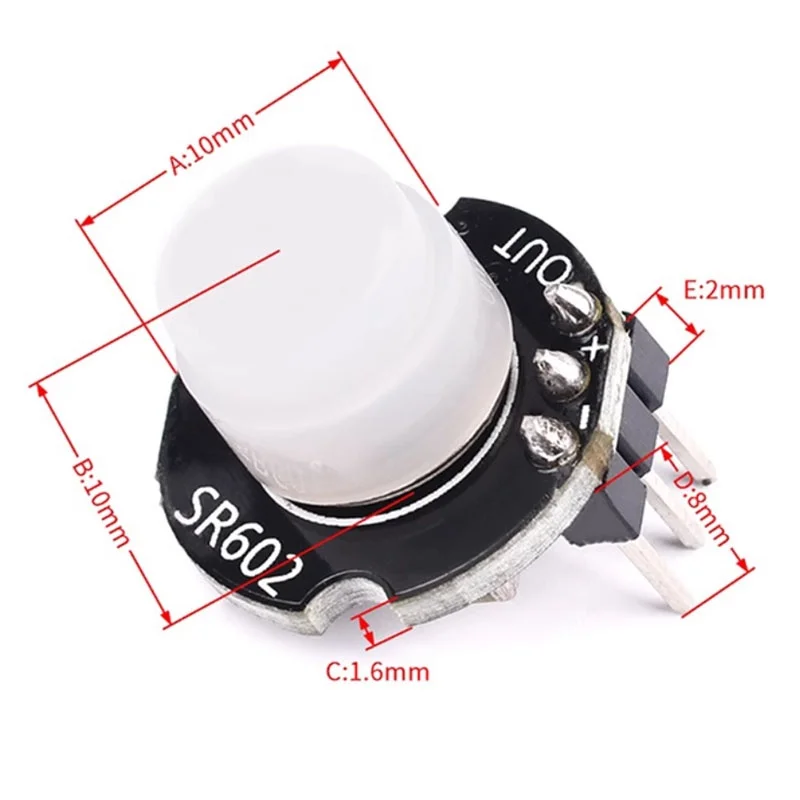 MH-SR602 MINI Motion Sensor Detector Module HC-SR602 Pyroelectric Infrared PIR sensory switch Bracket Diy With lens
