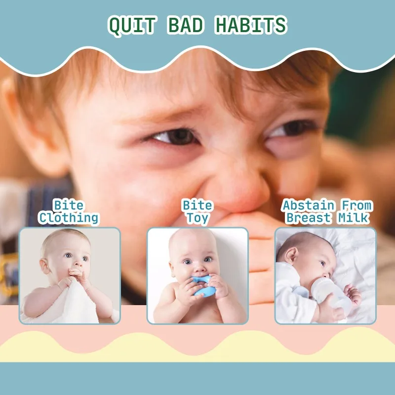 Protective Bitter Nail Polish for Infant Baby Bitter Agent Prevent Eating Fingers and Nails Stop Baby Nail Biting Safe Non-toxic
