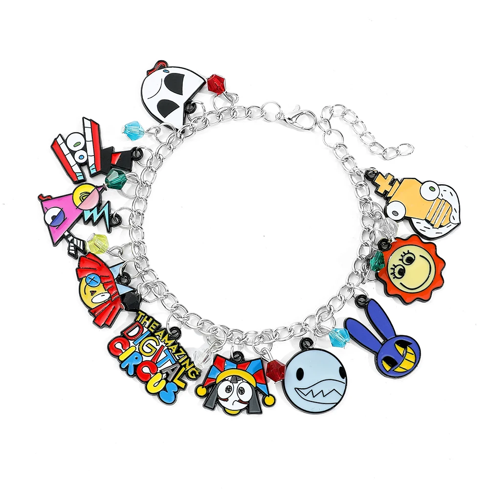 Anime The Amazing Digital Circus Bracelet Cosplay Pomni Jax Ragatha Pendant Hand Chain Bangles Jewelry Props Accessories Gifts