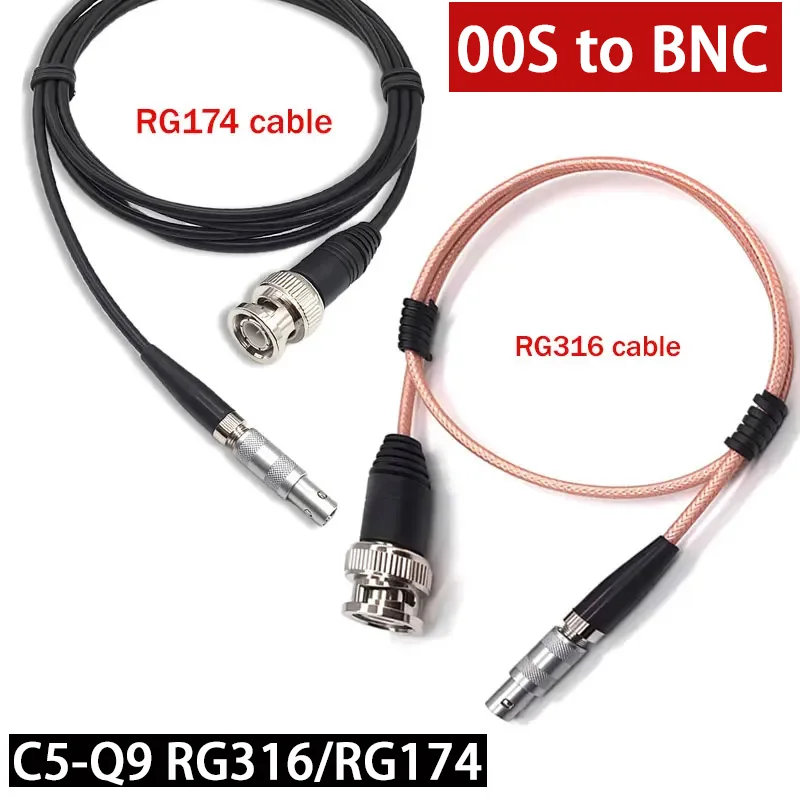2M 00S Remo to BNC Ultrasonic Oscilloscope Cable Compatible RG174 RG316 with Flaw Detection Probe Cable C5Q9 Connector 1/3/5m