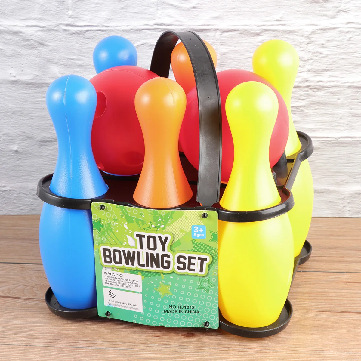 Kinder-Kunststoff-Bowlingspielzeug, Unterhaltung, Bowling, lustiges Bowling-Spielzeug-Set (Höhe 19 cm, 1 Kugel, 6 Flaschen, 2