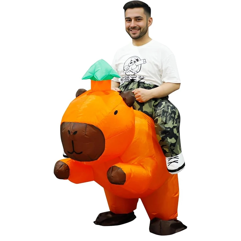 

Capybara Inflatable Costume Cute Capybara Inflatable Suit Adult Halloween Holiday Party Animal Themed Party Novel Outfit Set
