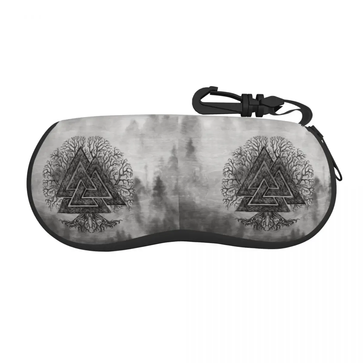 Valknut And Tree Of Life Yggdrasil Shell Eyeglasses Protector Cases Fashion Sunglass Case  Norse Glasses Pouch