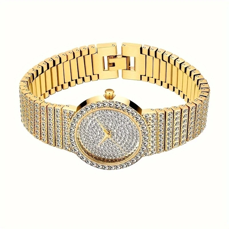 Women Diamond Watches Gold Watch Ladies Wrist Watches Luxury Brand Rhinestone Womens Bracelet Watches Female Relogio Feminino