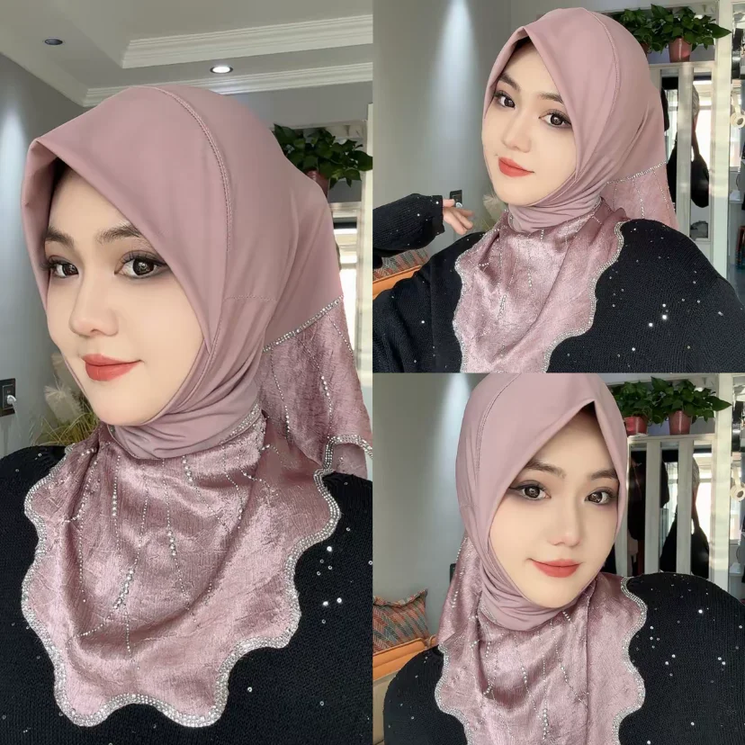 

Luxury Elegant Muslim Hijab 2026 Instant Islam Scarf for Women Fashionable Headwear