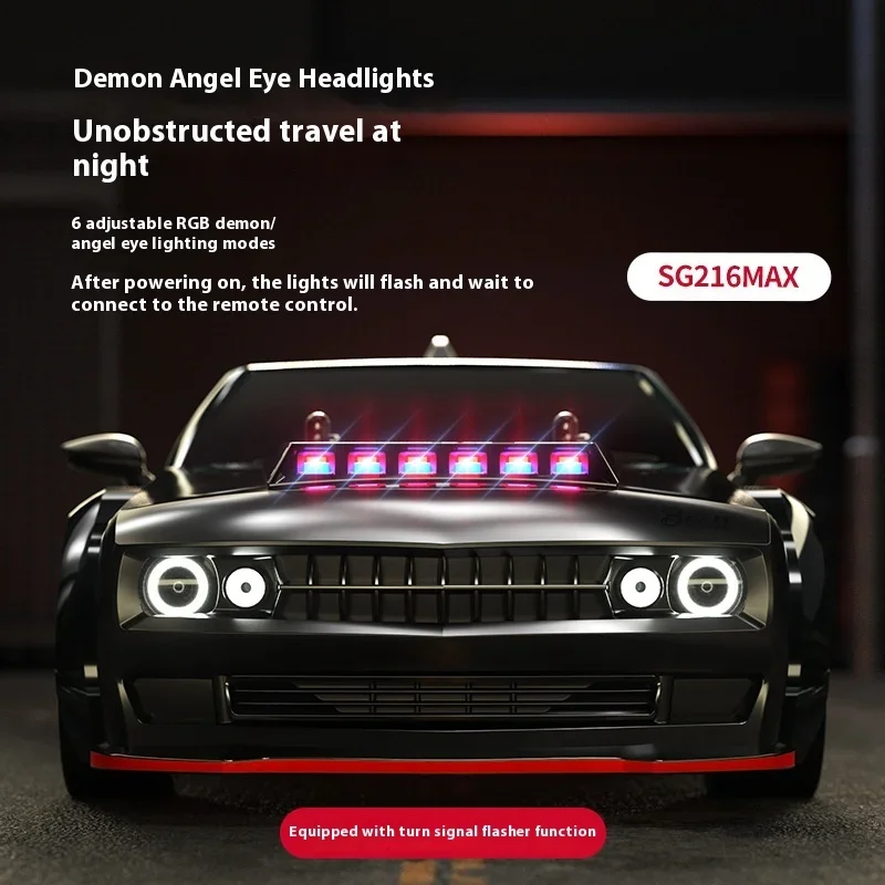 SG216 MAX Hellcat four-wheel drive high-speed brushless remote control vehicle full-scale drift model professional simulation to