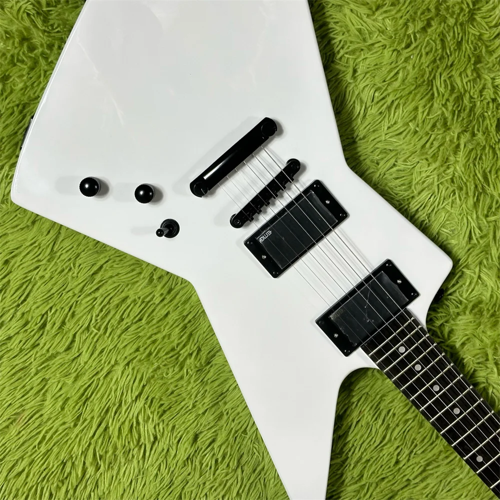 White Goose Electric Guitar BlackHardware 22 Frets guitars Mahogany body guitarra Rosewood  Fingerboard electric guitars