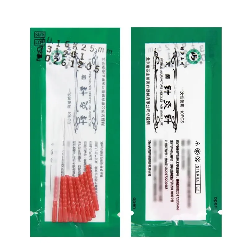 100 unids/caja agujas de acupuntura estériles de tamaño minimalista belleza acupuntura mango de plástico aguja Filiform cuidado de la belleza 0,12, 0,14, 0,16