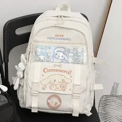 Plecak Sanrio hello kitty mochilas aestehic plecaki dla dzieci zabawki plecak uczeń prezent torba na prezent Kawaii Cinnamoroll