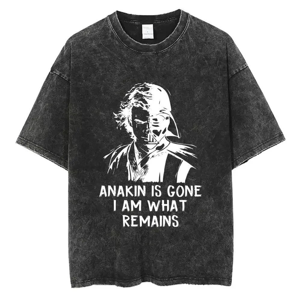 

Naakin Is Gone I Am What Remains Vintage Washed T-shirt Men Women Fashion Streetwear Male Casual Oversized Short Sleeve Tshirt