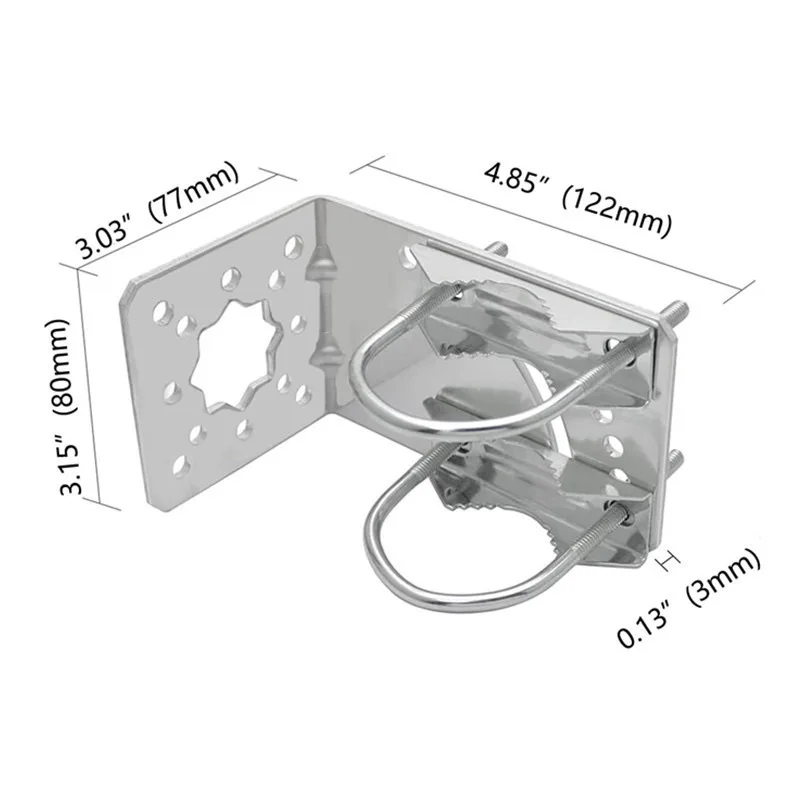 For Starlink V2 Holder Aluminium alloy Rotatable Bracket Starlink V2 Dish Internet Kit Satellite Antenna Bracket & Mounting Kit