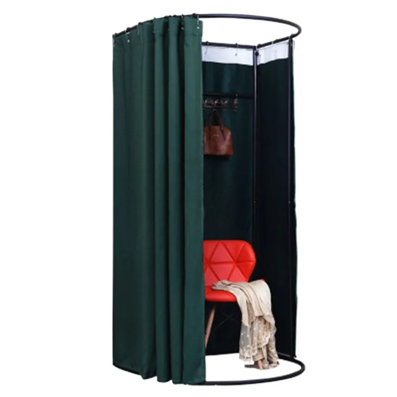 Wrought iron mobile fitting room shopping mall clothing store portable, detachable changing room temporary changing room