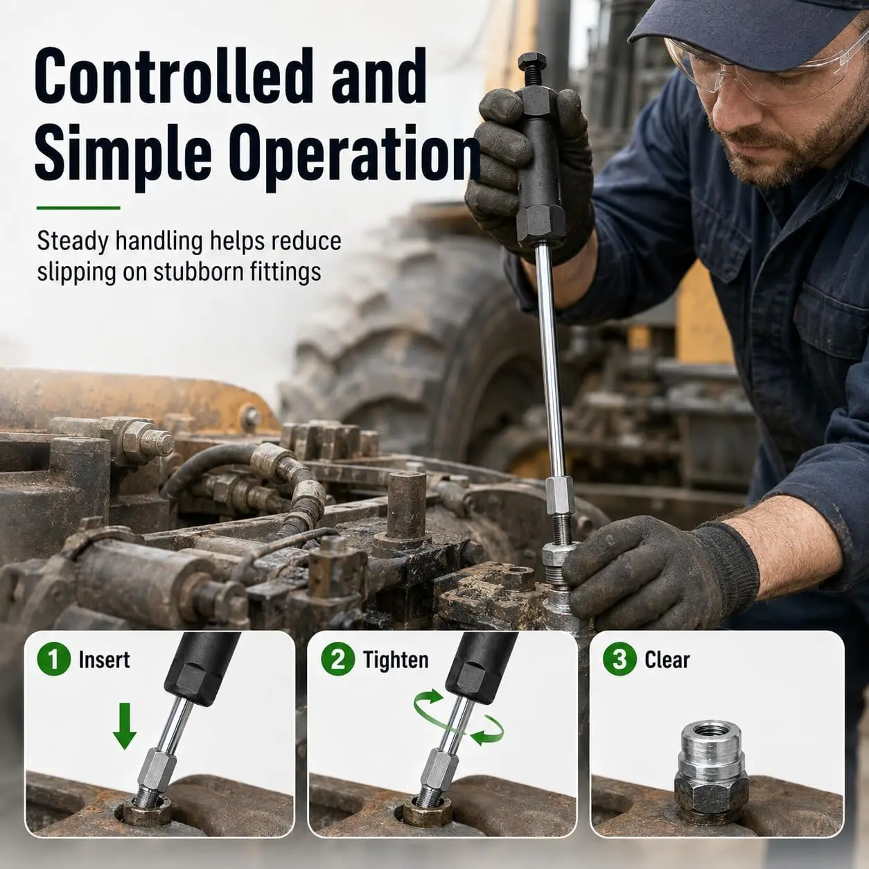 M6/M8/M10 Heavy Duty Grease Fitting Cleaner Tool Unclog Tool Grease Zerk Buster Garage Workshop Auto Motor Machinery Maintenance