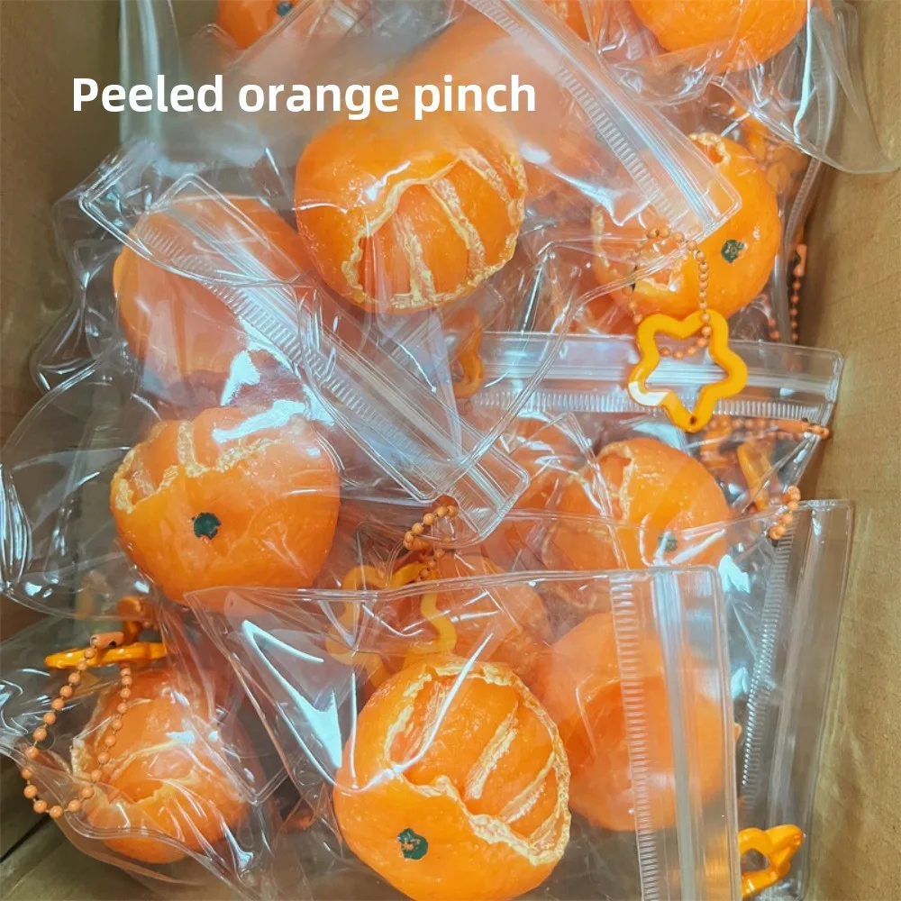 Squihy Trage Rebound Geschild Oranje Leuke Stress Relief Speelgoed Cure Kantoor Stress Reliever Vent Fidget Speelgoed voor Kinderen Meisje Gift