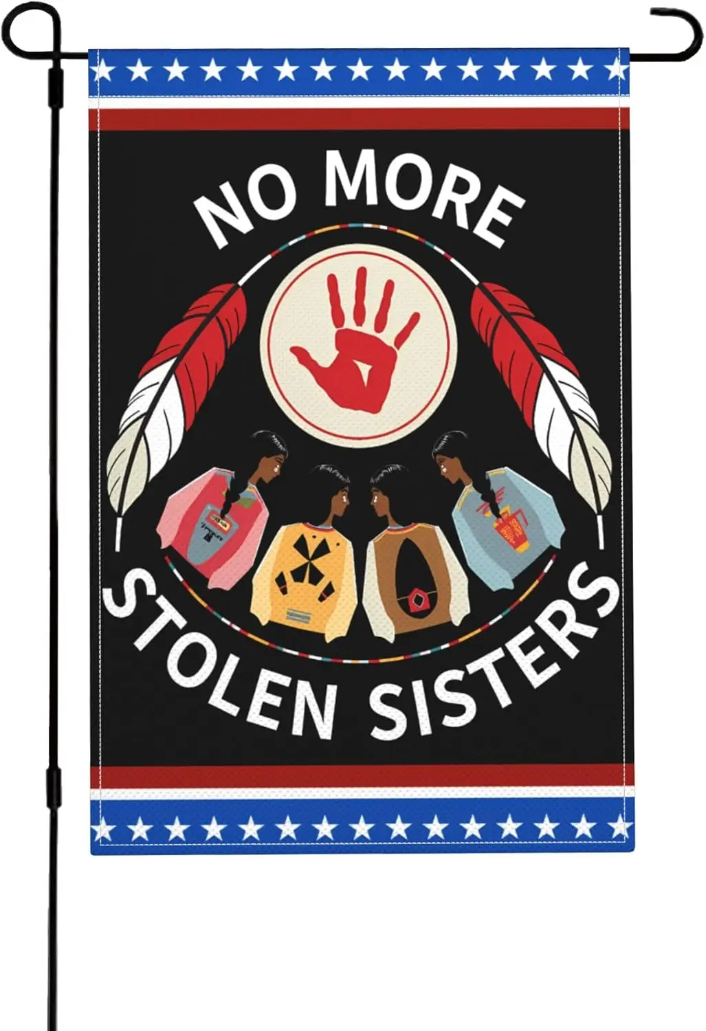 No More Stolen Sisters Flag Protect Native American Garden Flags 12x18 Double Sided Burlap Yard Signs JJM WWL IIC