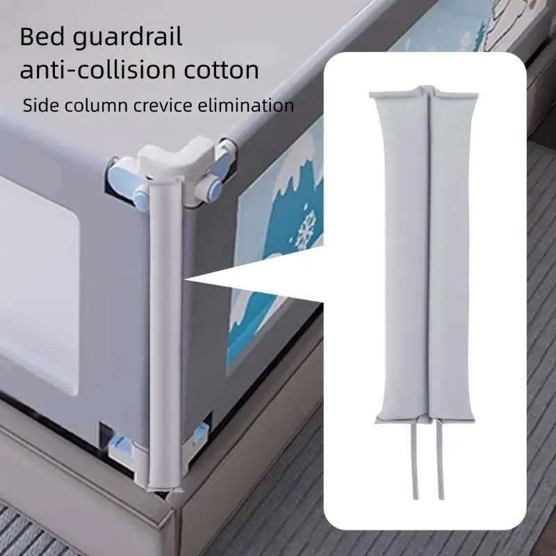 Anti Collision Bed Guard Paddings Seamlessly Edges Design Prevents Pinching Injuries Practical Fabric for Baby Elderly A2UB