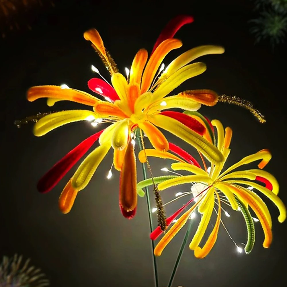 Chenille Stems Colorful Fuzzy Sticks Firework Colorful Firework Glowing Twisting Stick Material Package Spring Festival