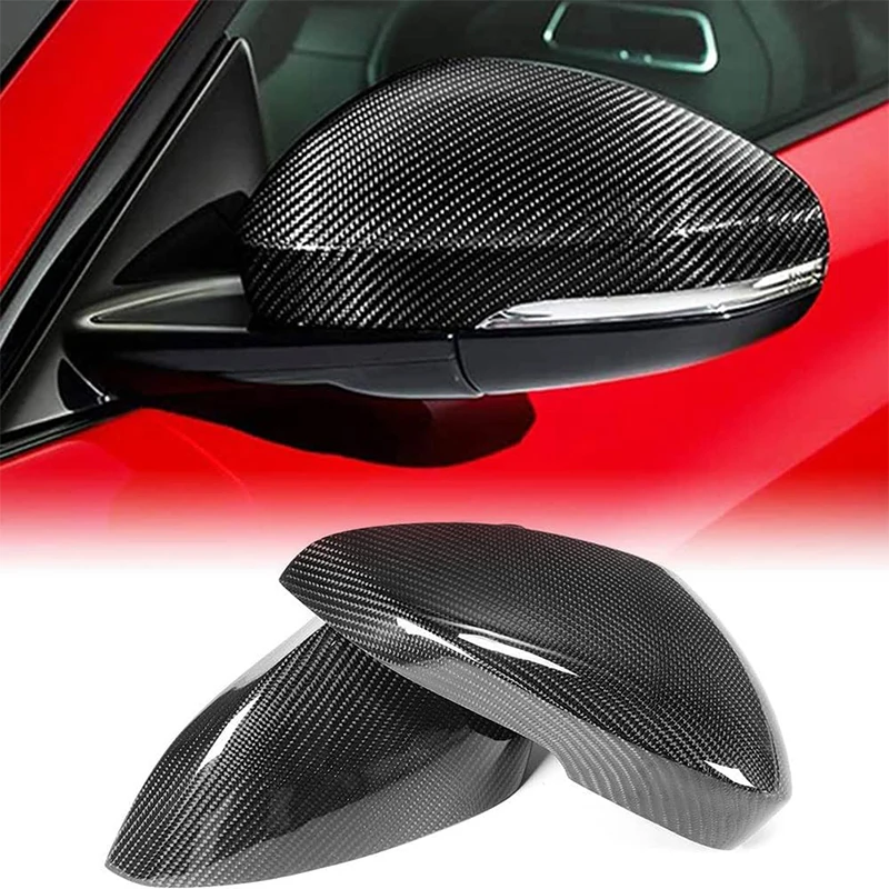 Real Carbon Fiber Mirror Cover Fits For Jaguar F-Type 2-Door 2013-2021 Side Mirror Cap Trim Covers Car Accessories