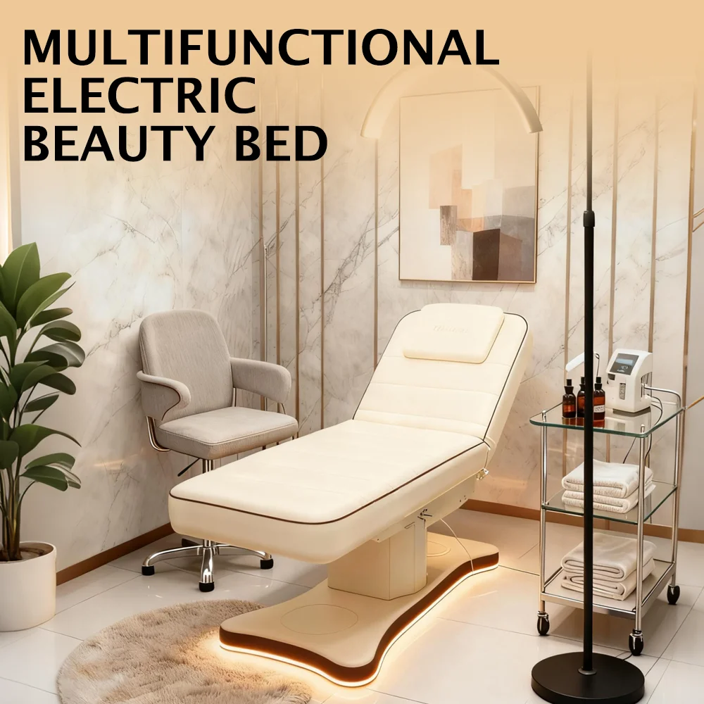 Salon Adjustable Electric Physiotherapy Chiropractic Bed Medical Spa beds Foot Control Massage Bed