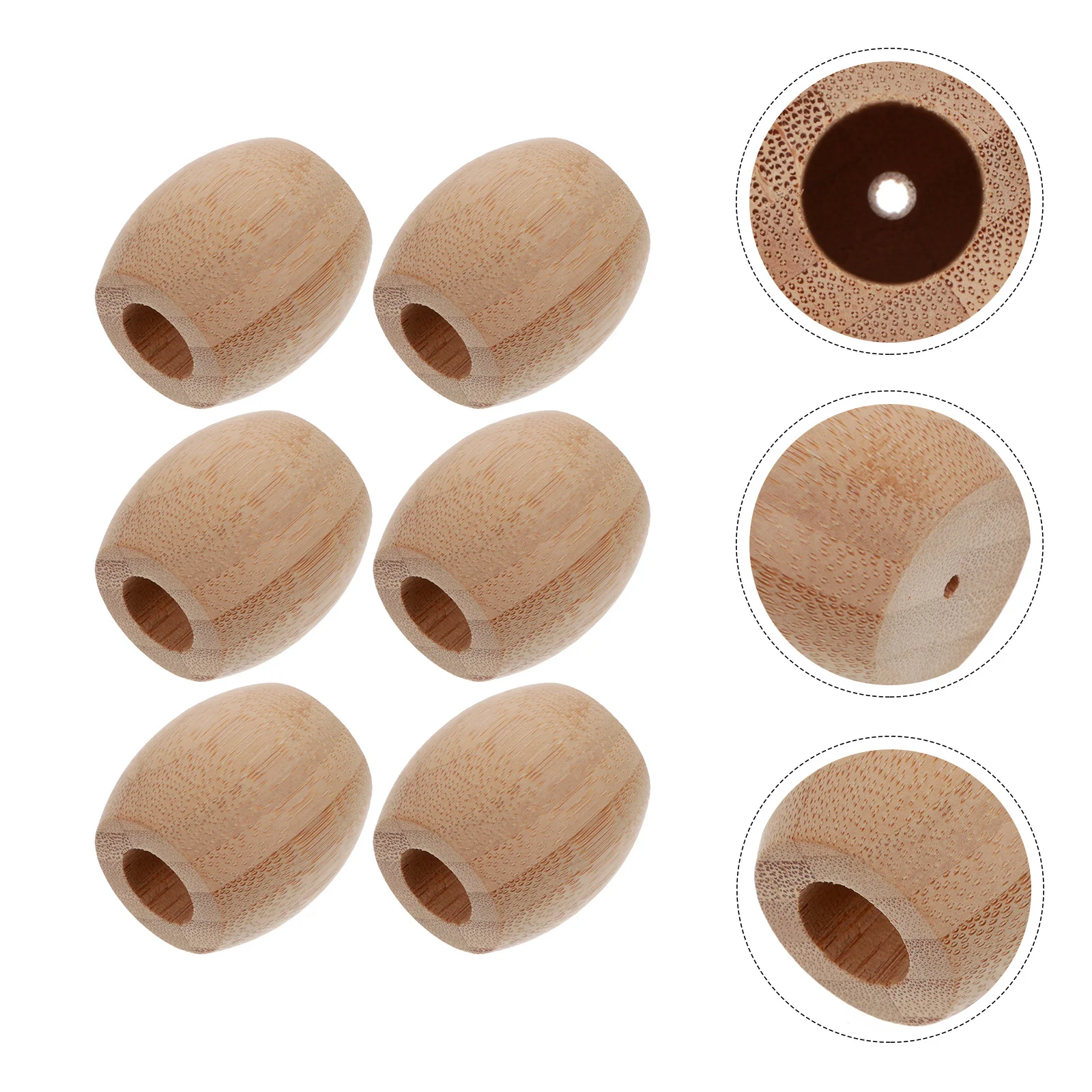 

6Pcs Razor and Toothbrush Holder Bamboo Inspired Storage Base for Bathroom Toilet Keeps Items Dry Organized Home Travel