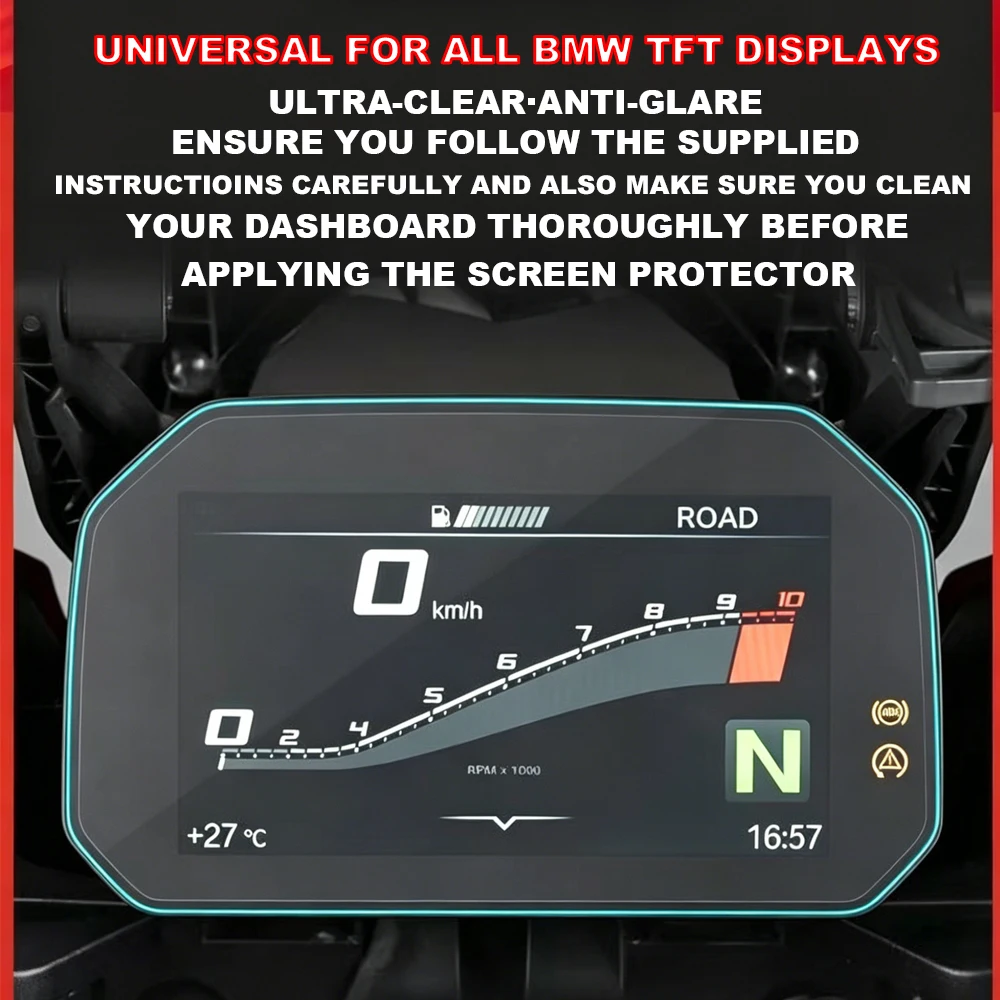 

R1250GS R1300GS Motorcycle TFT Display Protection Film For BMW F850GS F900GS F900XR S1000RR Screen Protector Instrument Film