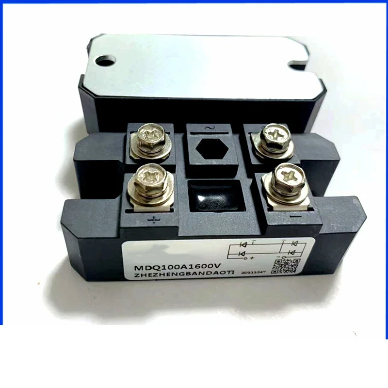 MDQ100A Single Phase Bridge Modules MDQ100A-16 100A Amp 1600V 1-Phase Diode Rectifier Radiator